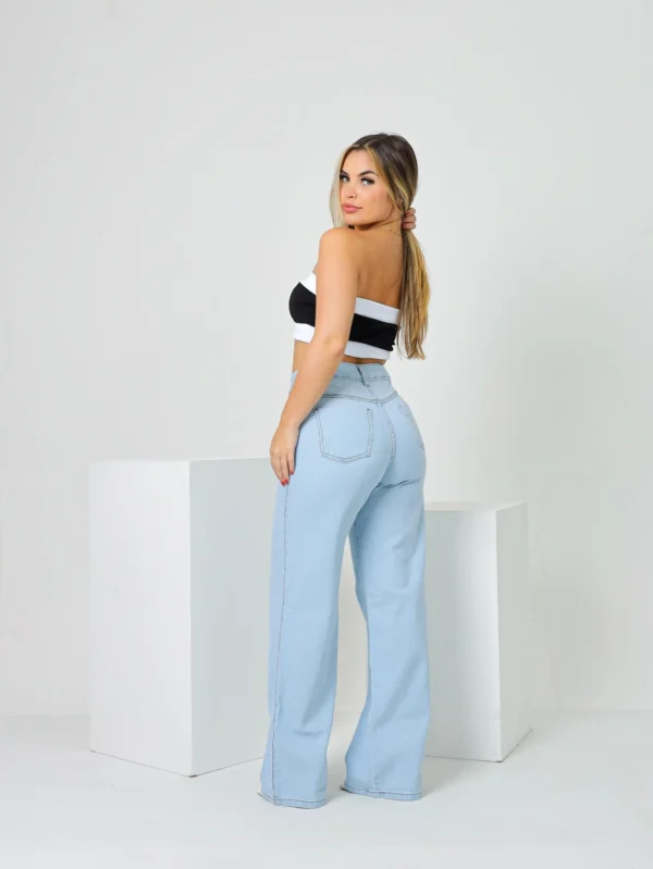 Calça Jeans Wide Leg Feminina - Image 6