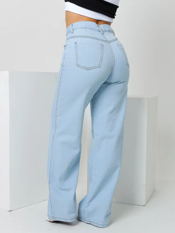 Calça Jeans Wide Leg Feminina - Image 7